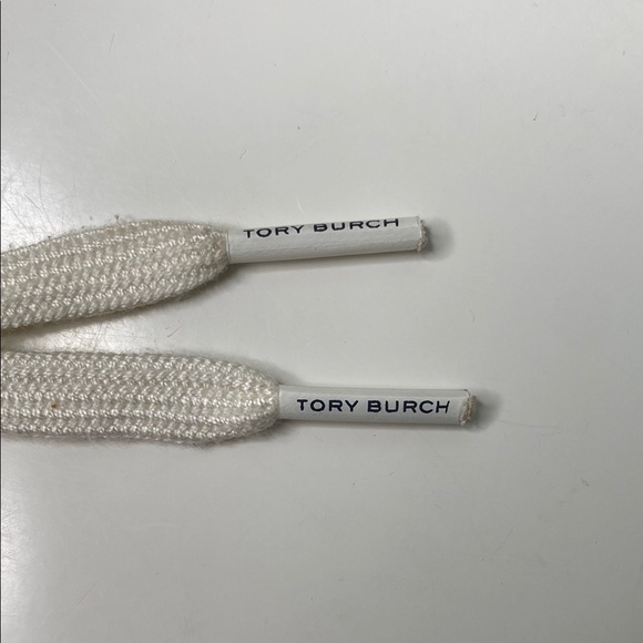 Tory Burch Howell Court Sneakers Textured Velvet Mauve/Ivory Calf Leather‎ Sz 7 - Picture 9 of 10